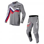 Kit Calça + Camisa Alpinestars Racer Braap Cinza Claro