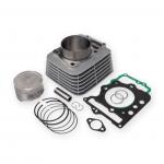 Kit KMP Cilindro Com Camisa Pistão e Anéis Biz125 