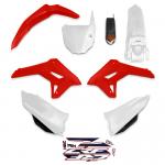 Kit Plástico AMX CRF250F F21 Vermelho / Branco