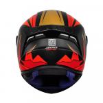 Capacete Axxis Draken Vector Matt Preto/ Vermelho/ Dourado