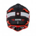 Capacete Army Patriot Blade Preto Fosco/ Vermelho