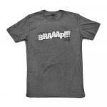 Camiseta Wide Open Braap Branco/Preto