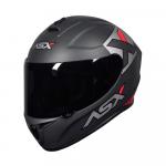 Capacete ASX Draken Concept Fosco Cinza/ Prata/ Vermelho