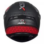 Capacete ASX Draken Concept Fosco Cinza/ Prata/ Vermelho