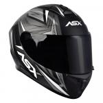 Capacete ASX Draken Vector Fosco Preto/ Cinza