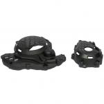 Protetor de Tampas Laterais do Motor AMX MXF300 TS KTM 2T 250/300 17/22 Preto PTLKT2T02