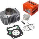 Kit Cilindro KMP C/Camisa/Pistão/Anéis/Junta Kit-A CG125 00/01 XLR125