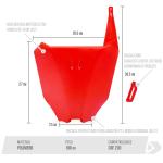 Number Plate Biker R1de CRF230F C/Passa Cabo Vermelho
