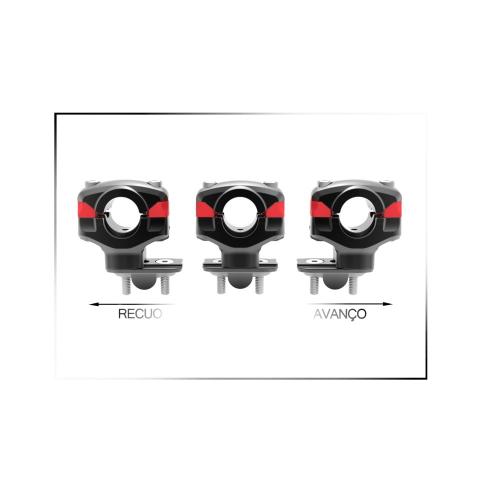 Adaptador de Guidão Anker Shock 28.5x40x22 CRF 230 / CRF 250F / TTR 230 / XR 250 / XR 200
