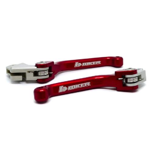 Kit Manete Retrátil Biker CRF 250R / CRF 450R / CRF 250X / CRF 450X Vermelho