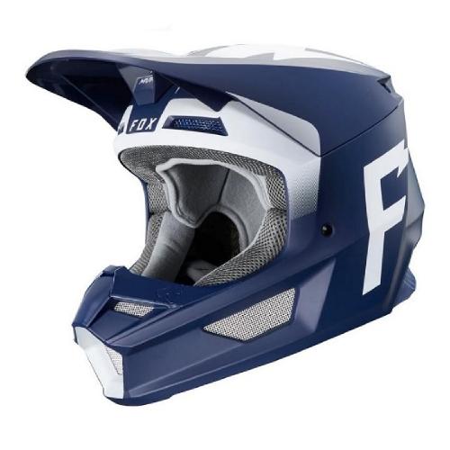 Capacete Fox V1 MVRS Werd Azul Marinho