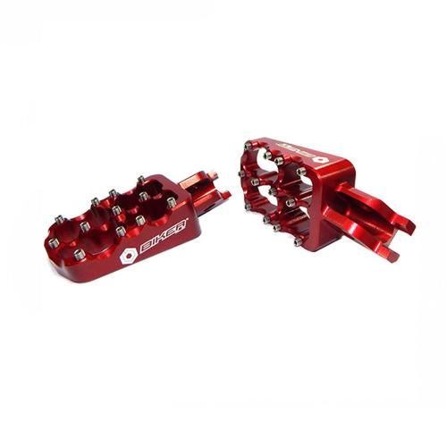 Pedaleira Biker CR150/CRF150R/CRF250X/CRF250R/CRF450X/CRF450R Vermelho