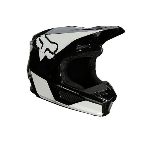 Capacete Fox MX V1 Mips Revn Preto/Branco