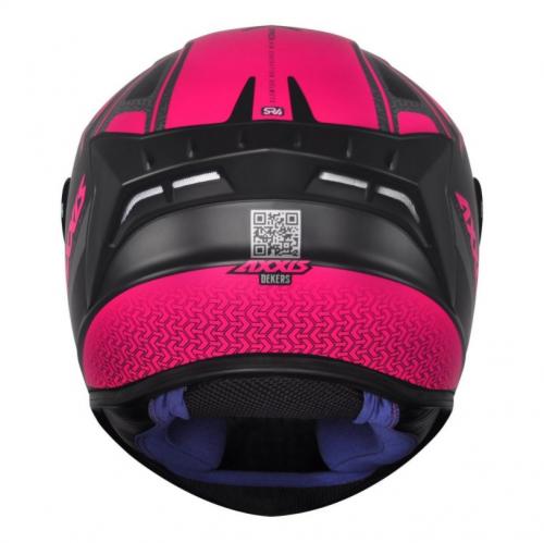 Capacete Axxis Draken Dekers Matt Preto/ Rosa
