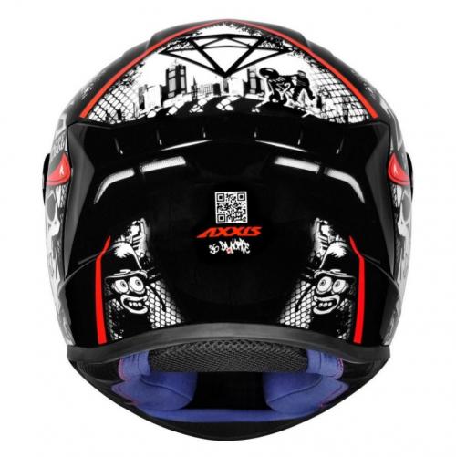 Capacete Axxis Draken 26 Da Norte New Gloss Preto/ Vermelho
