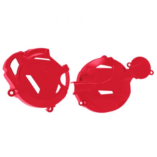 Protetor de Tampa do Motor Anker CRF250F Vermelho