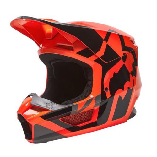 Capacete Fox MX V1 Mips Lux Laranja