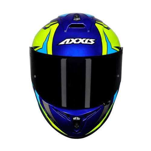 Capacete Axxis Draken Vector Gloss Azul/ Amarelo