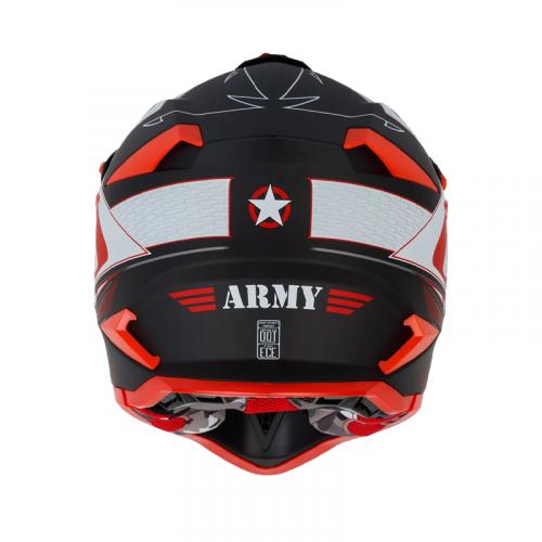 Capacete Army Patriot Blade Preto Fosco/ Vermelho