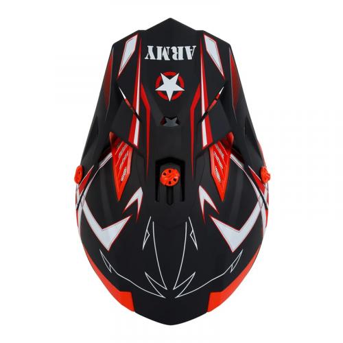 Capacete Army Patriot Blade Preto Fosco/ Vermelho