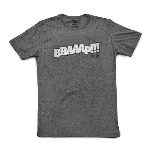Camiseta Wide Open Braap Branco/Preto
