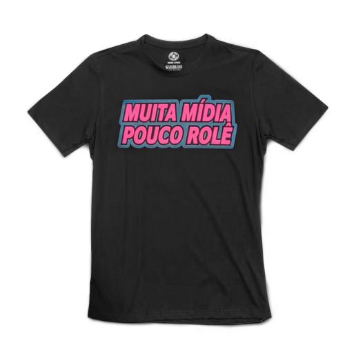 Camiseta Wide Open Muita Mídia Preto