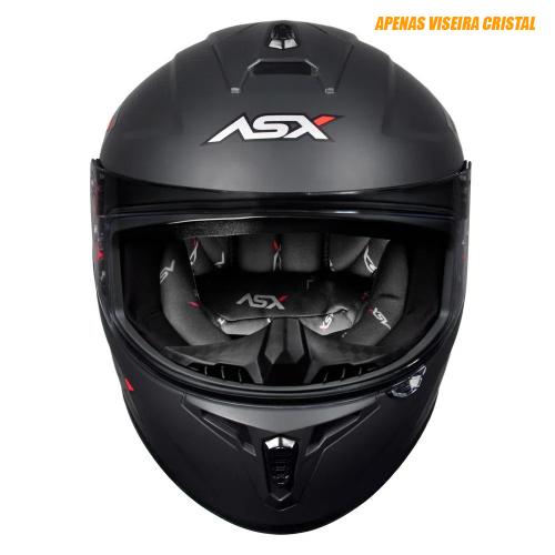 Capacete ASX Draken Concept Fosco Cinza/ Prata/ Vermelho