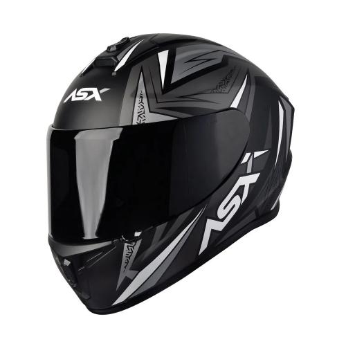 Capacete ASX Draken Vector Fosco Preto/ Cinza