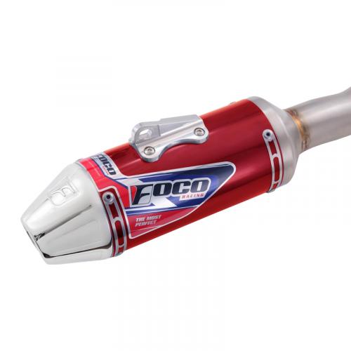 Ponteira + Curva Foco CRF250F Strong F1 Alto Brilho Red
