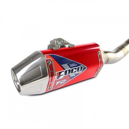 Ponteira + Curva Foco CRF250F Strong F2 Alto Brilho Red