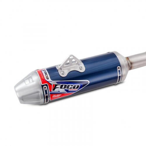 Ponteira + Curva Foco XR250 Tornado Medio F1 Azul Alto Brilho