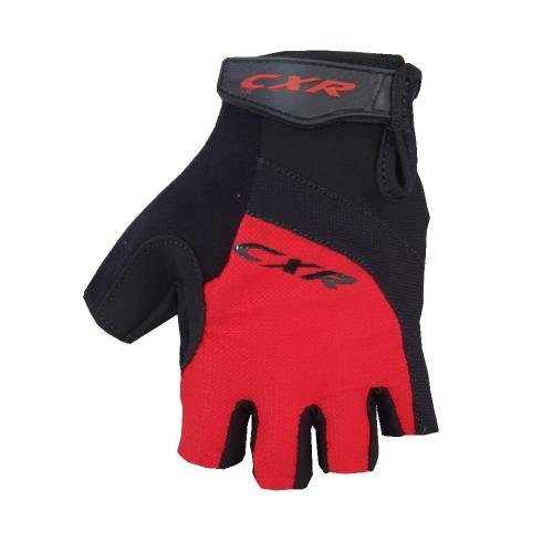 Luva de Ciclismo CXR Gel Aberta Preto/ Vermelho