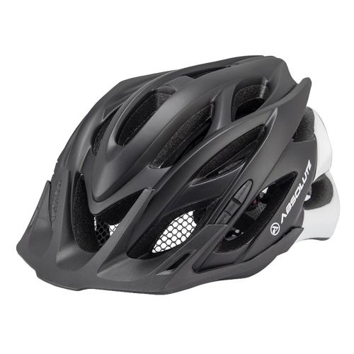 Capacete Ciclista Absolute Wild Preto/Branco Fosco