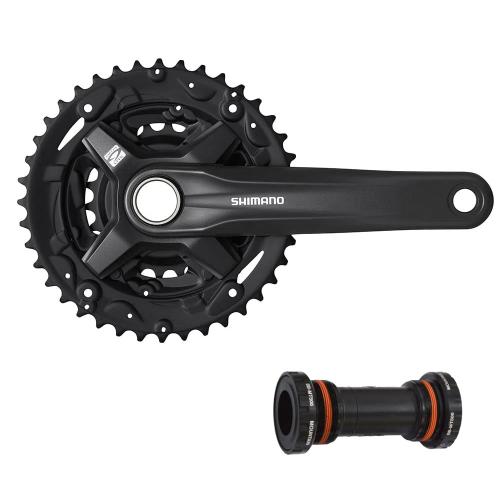 Pedivela Shimano Altus FC-MT210 40/30/22D Com Movimento Integrado 175MM 9V Preto