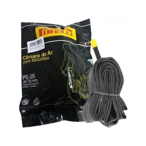 Câmara De Ar Bike Pirelli PE26 Válvula Americana 33MM