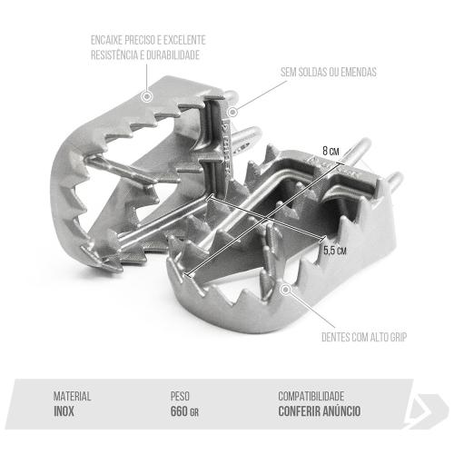 Pedaleira Inox Biker CRF230F/CRF250F T-Rex