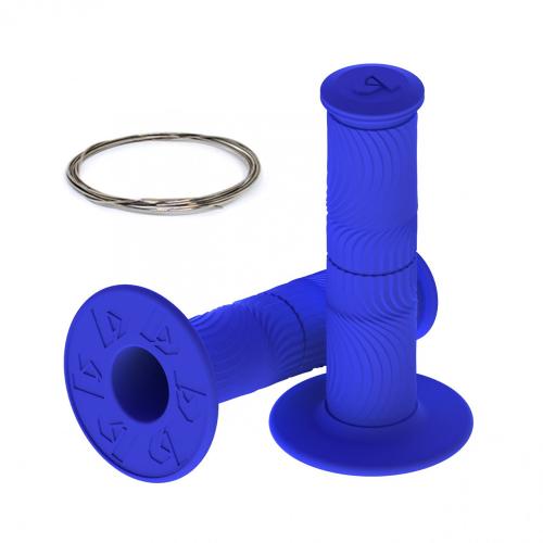 Manopla Biker Hydra Azul C/ Arame Inox 