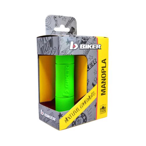 Manopla Biker Diamond Grip Verde Neon