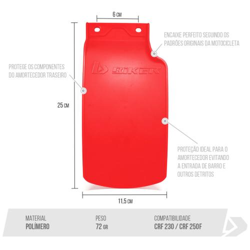 Para Barro Biker CRF230/CRF250F/TTR230 Preto