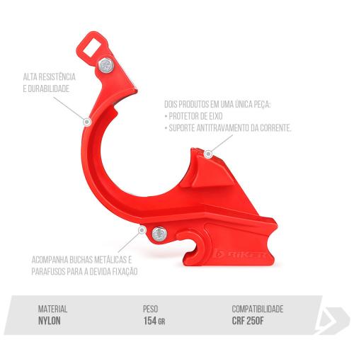 Anti Block da Corrente Biker CRF250F Vermelho