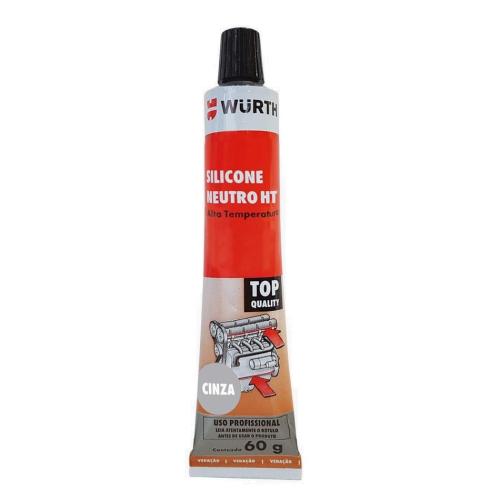 Silicone Neutro Wurth Alta Temperatura HT 60G Cinza