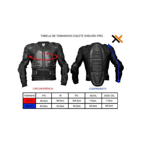 Colete Integral Mattos Racing Enduro Pro Preto
